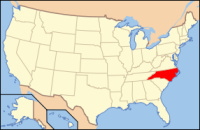ノースカロライナ地図